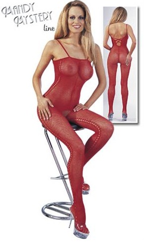 CATSUIT RED M-L