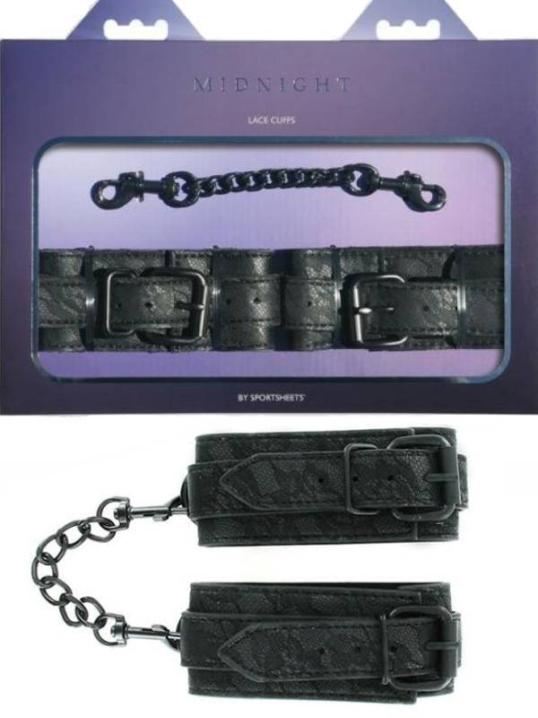 MIDNIGHT LACE CUFFS