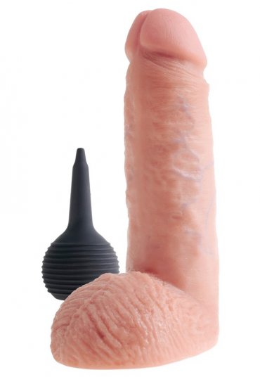 8" SQUIRTING COCK WITH BALLS
