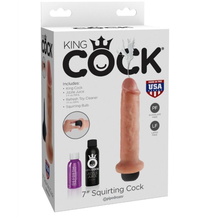 KING COCK SQUIRTING 7"