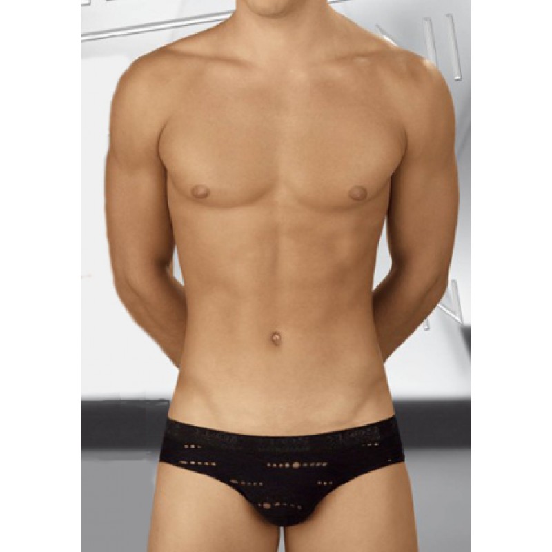 SLIP UOMO 6933 TRAFORATO NERO